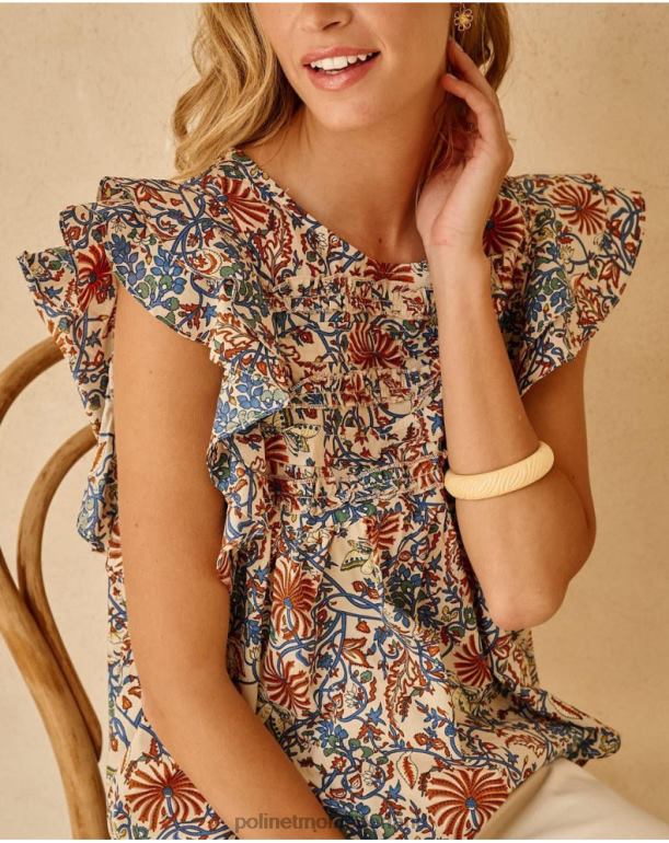 nl Polin et moi top gegolfde tiberia rauw JD28V277 kleding