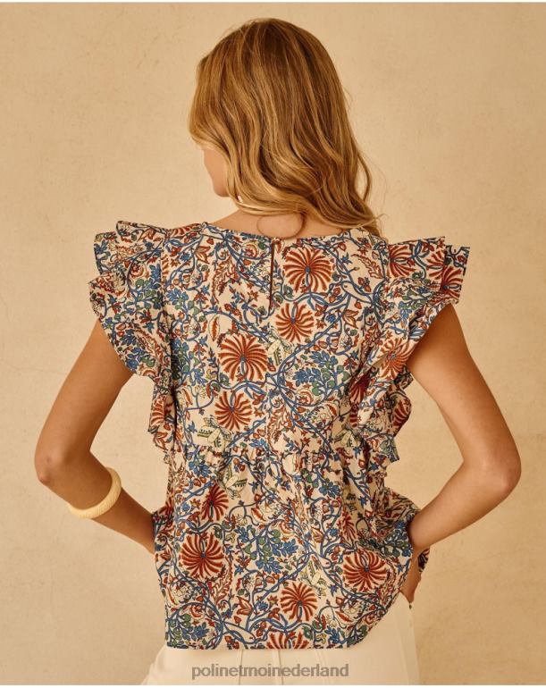 nl Polin et moi top gegolfde tiberia rauw JD28V277 kleding