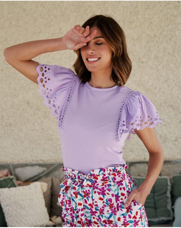 nl Polin et moi top gegolfde trixie kaasjeskruid JD28V254 kleding