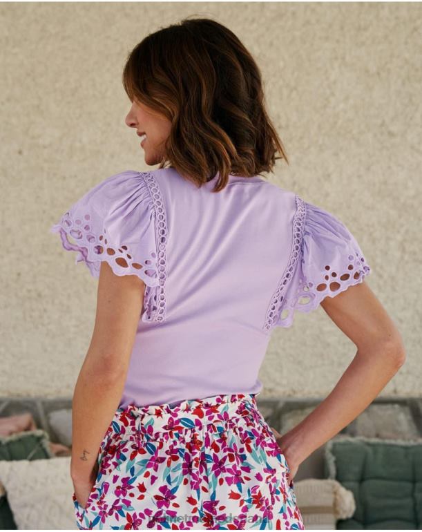 nl Polin et moi top gegolfde trixie kaasjeskruid JD28V254 kleding