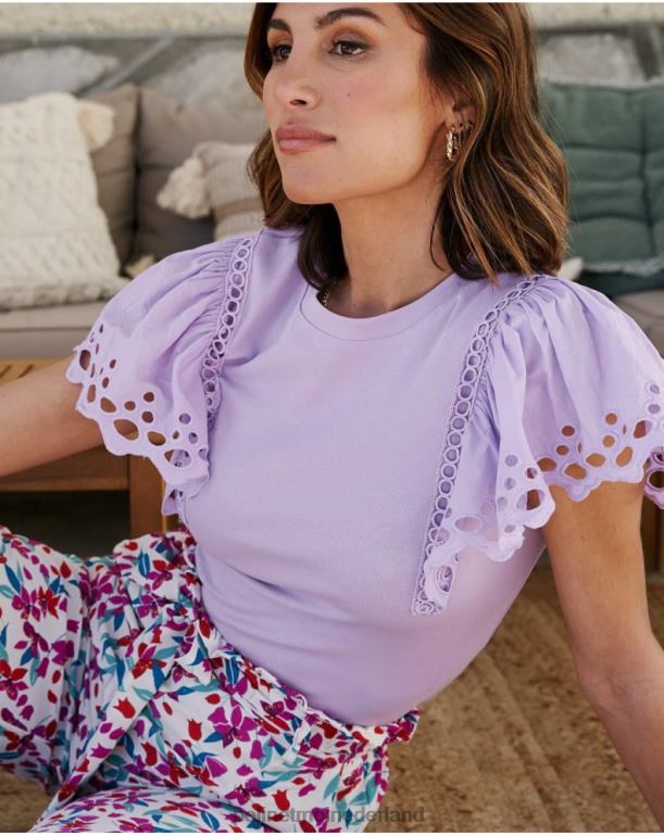 nl Polin et moi top gegolfde trixie kaasjeskruid JD28V254 kleding