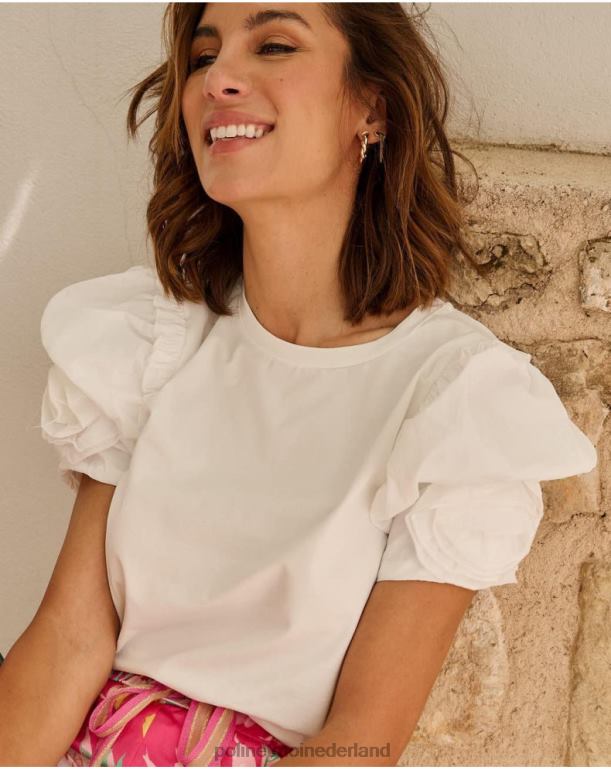 nl Polin et moi top juweeltje manga wit JD28V269 kleding