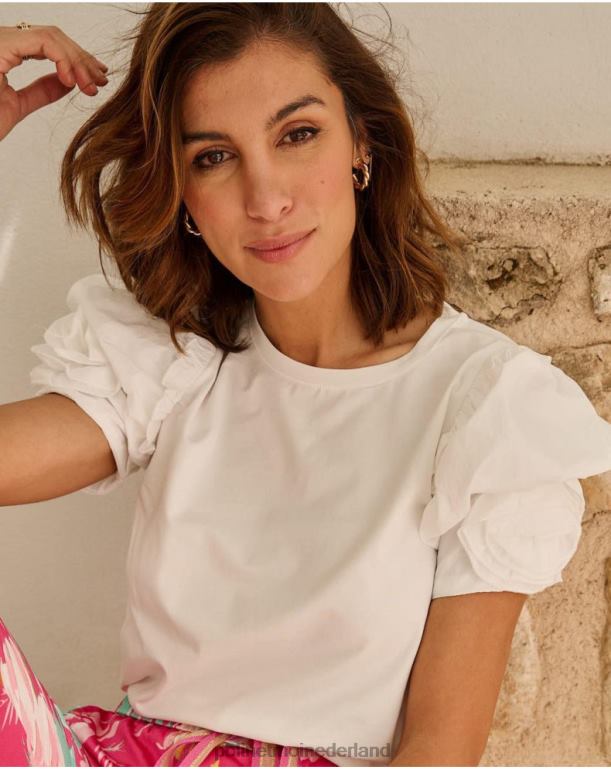 nl Polin et moi top juweeltje manga wit JD28V269 kleding