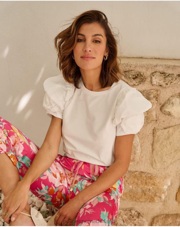 nl Polin et moi top juweeltje manga wit JD28V269 kleding