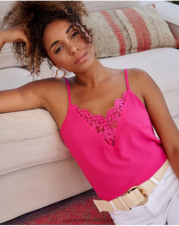 nl Polin et moi top kant emy fuchsia JD28V268 kleding