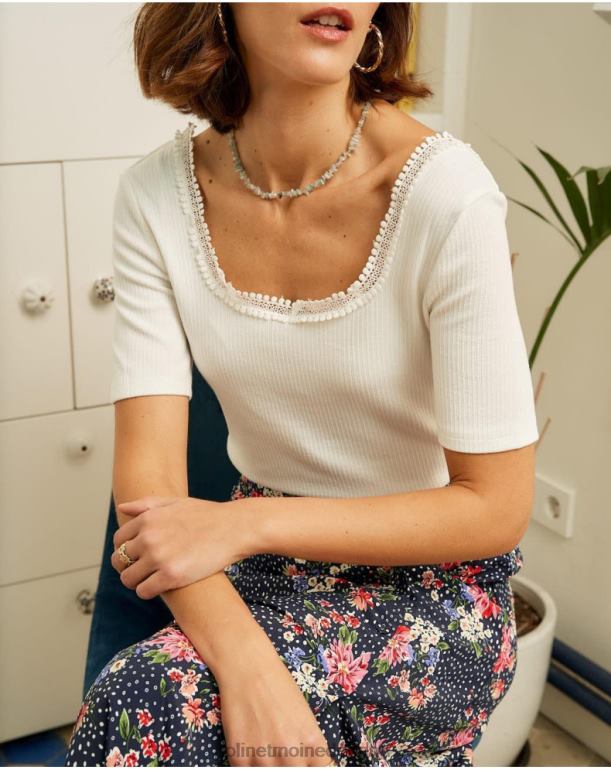 nl Polin et moi top kant giorgia wit JD28V288 kleding