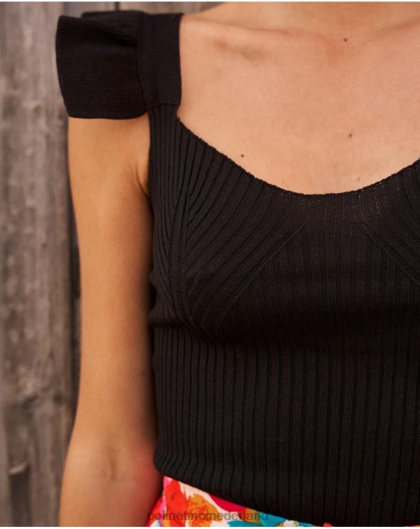 nl Polin et moi top ruche macu zwart JD28V284 kleding