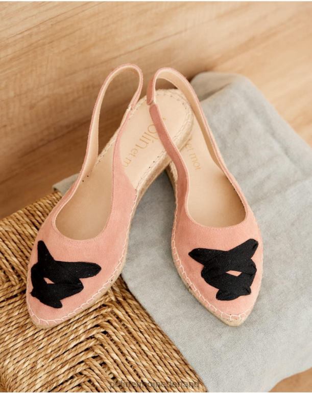 nl Polin et moi Mallory gekruiste espadrille roos JD28V426 schoenen