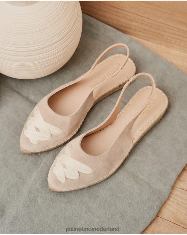 nl Polin et moi Mallory gekruiste espadrille zand JD28V409 schoenen