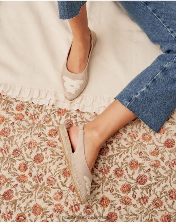 nl Polin et moi Mallory gekruiste espadrille zand JD28V409 schoenen