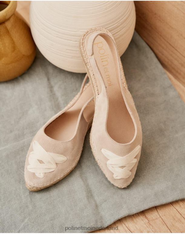 nl Polin et moi Mallory gekruiste espadrille zand JD28V409 schoenen