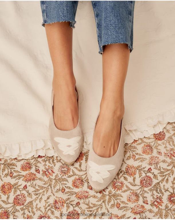 nl Polin et moi Mallory gekruiste espadrille zand JD28V409 schoenen