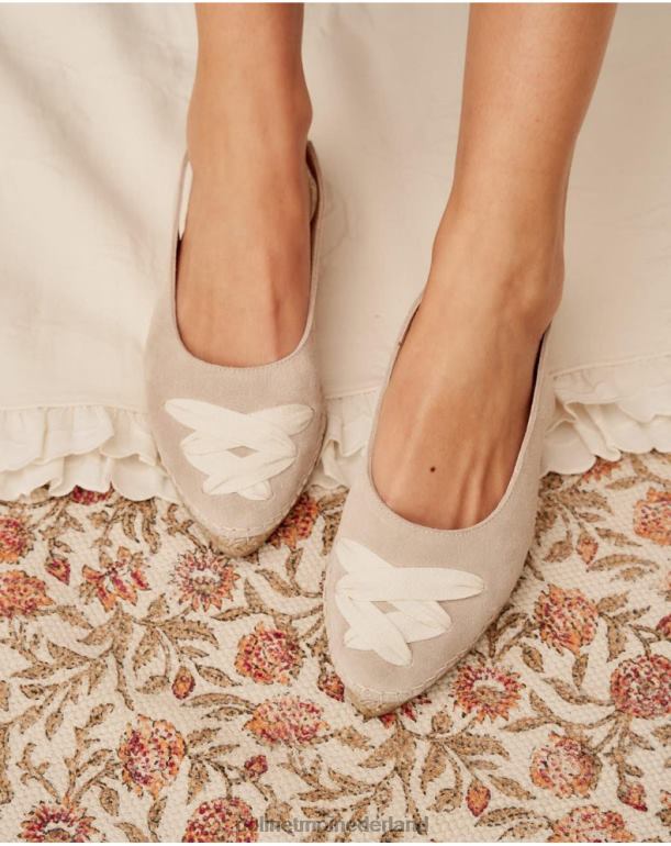 nl Polin et moi Mallory gekruiste espadrille zand JD28V409 schoenen