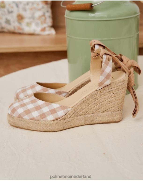 nl Polin et moi Vichy bimba-espadrille rauw JD28V429 schoenen