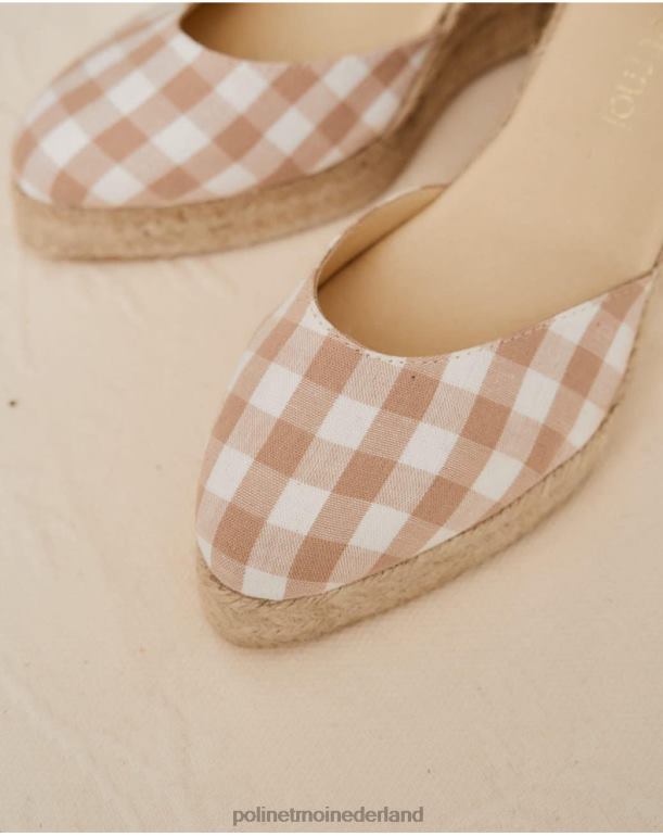nl Polin et moi Vichy bimba-espadrille rauw JD28V429 schoenen