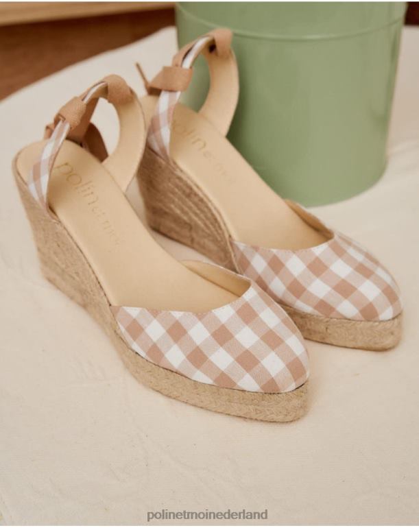 nl Polin et moi Vichy bimba-espadrille rauw JD28V429 schoenen