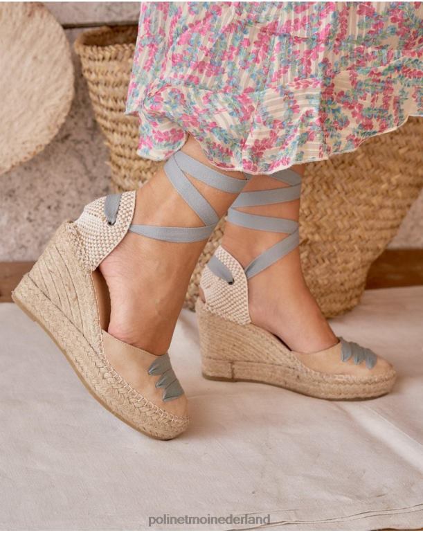nl Polin et moi boeren espadrille cent beige JD28V444 schoenen
