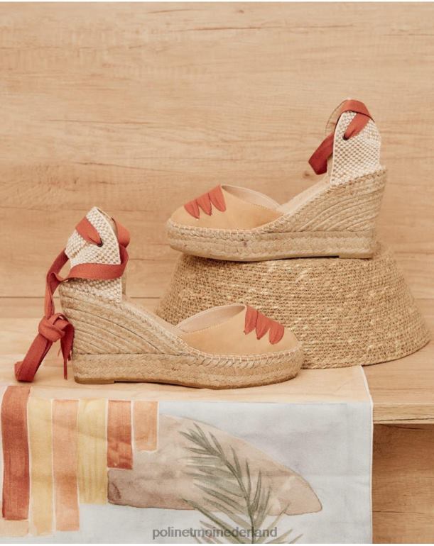 nl Polin et moi boeren espadrille cent kameel JD28V432 schoenen
