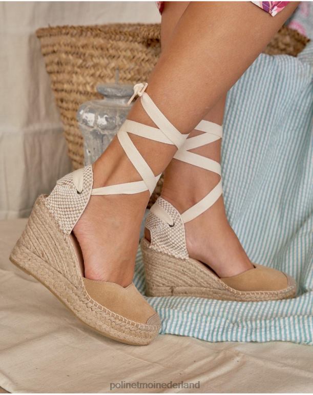nl Polin et moi espadrille dori-halslijn kameel JD28V440 schoenen
