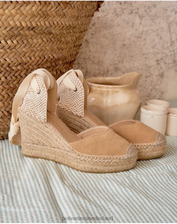 nl Polin et moi espadrille dori-halslijn kameel JD28V440 schoenen