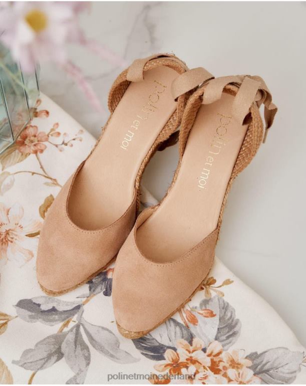nl Polin et moi espadrille halslijn mafalda kameel JD28V457 schoenen