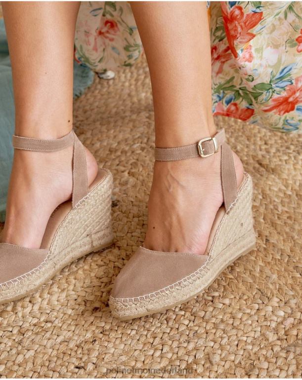 nl Polin et moi espadrille ondersnede izzy taupe JD28V473 schoenen