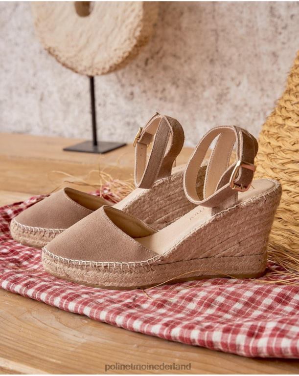 nl Polin et moi espadrille ondersnede izzy taupe JD28V473 schoenen
