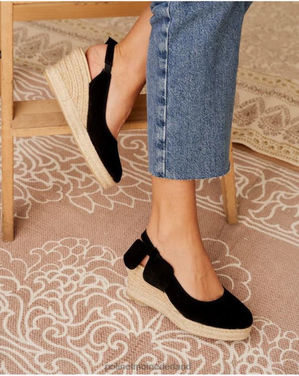 nl Polin et moi espadrille strik zinaida zwart JD28V462 schoenen