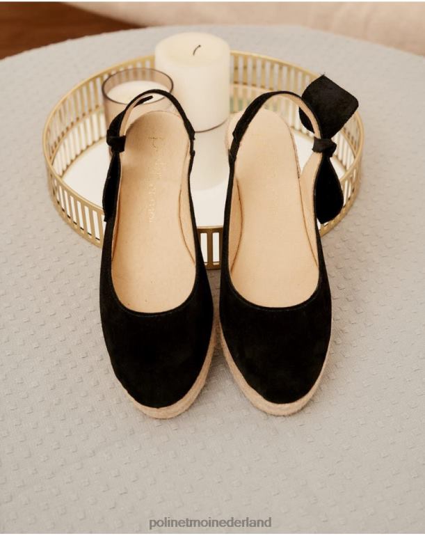 nl Polin et moi espadrille strik zinaida zwart JD28V462 schoenen