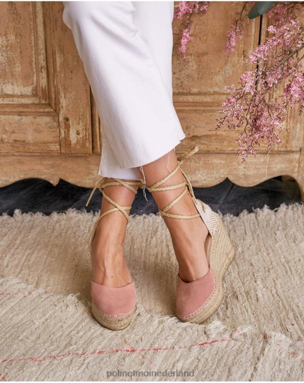 nl Polin et moi espadrille vlecht bathseba roos JD28V471 schoenen