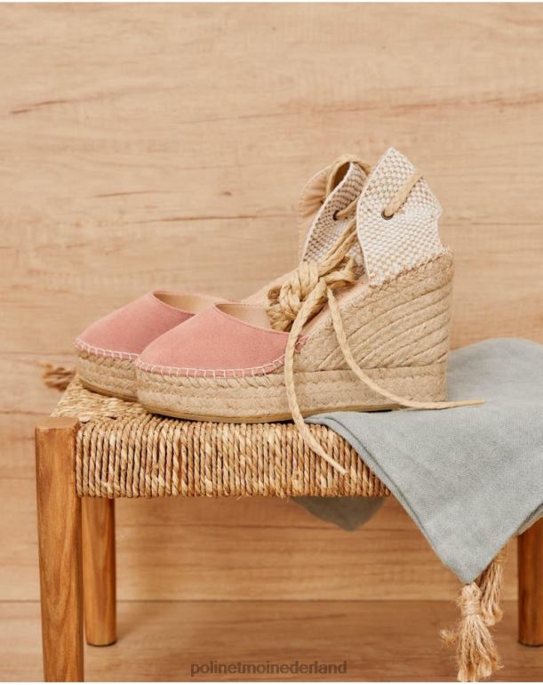 nl Polin et moi espadrille vlecht bathseba roos JD28V471 schoenen