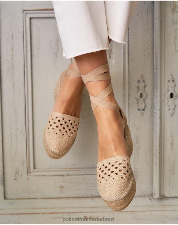 nl Polin et moi gehaakte espadrille nina beige JD28V514 schoenen