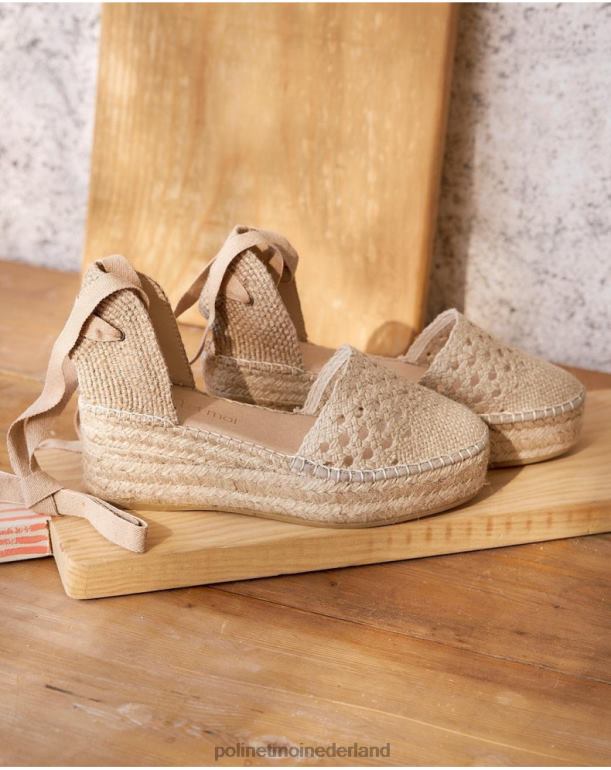 nl Polin et moi gehaakte espadrille nina beige JD28V514 schoenen