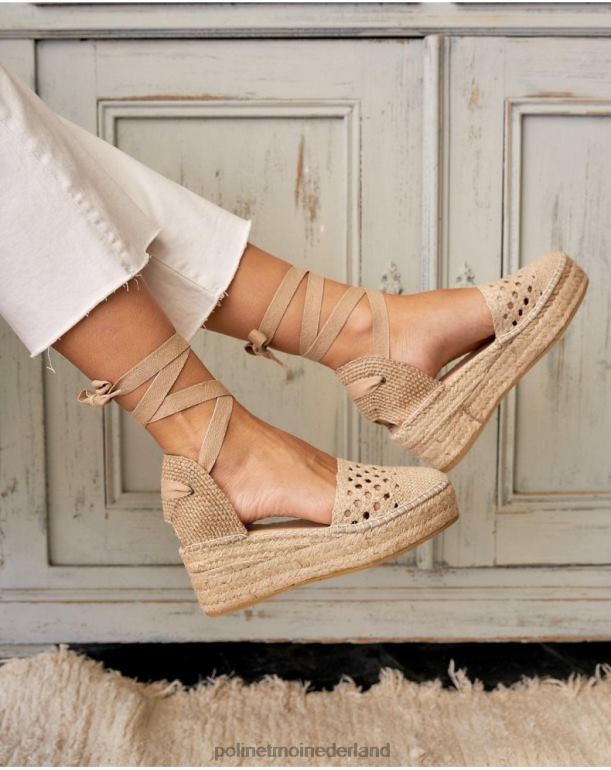 nl Polin et moi gehaakte espadrille nina beige JD28V514 schoenen