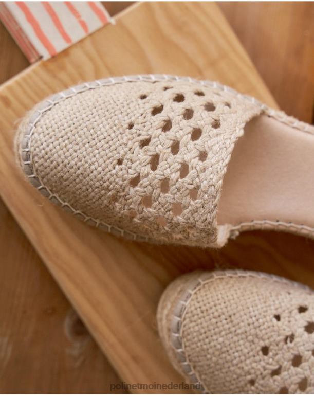nl Polin et moi gehaakte espadrille nina beige JD28V514 schoenen
