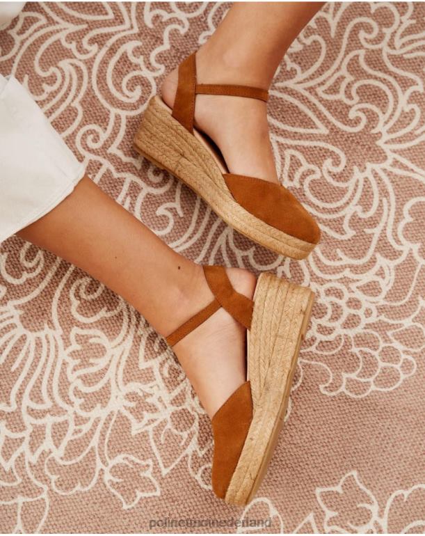 nl Polin et moi mooie ronde espadrille leer JD28V479 schoenen