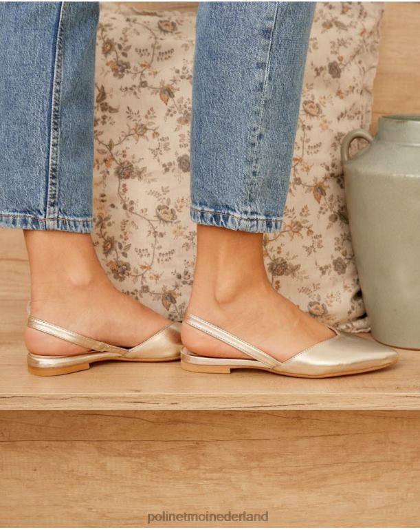 nl Polin et moi ballerina's inari ondersnijding goud/platina JD28V477 schoenen