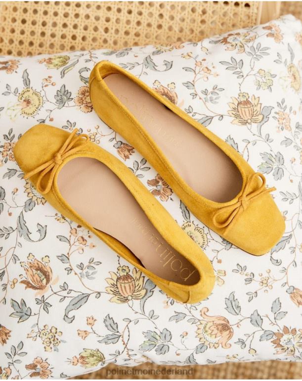 nl Polin et moi ballerina's suède ashley mosterd JD28V499 schoenen