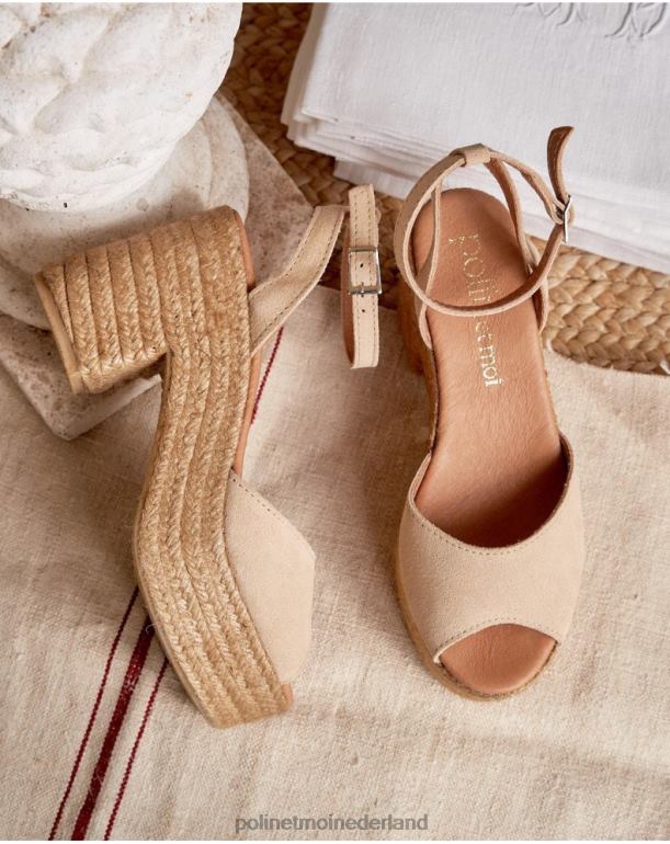 nl Polin et moi arina platform sandalen zand JD28V410 schoenen