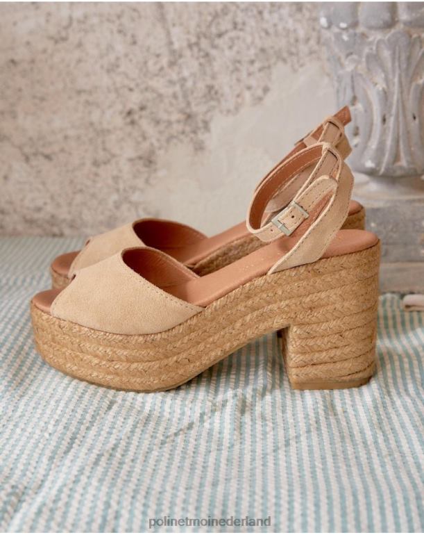 nl Polin et moi arina platform sandalen zand JD28V410 schoenen
