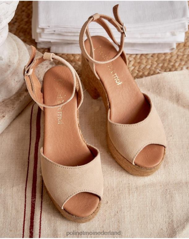 nl Polin et moi arina platform sandalen zand JD28V410 schoenen