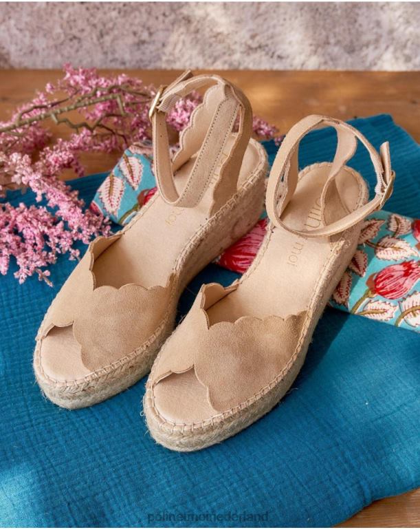 nl Polin et moi sandaal ondas maissa taupe JD28V420 schoenen